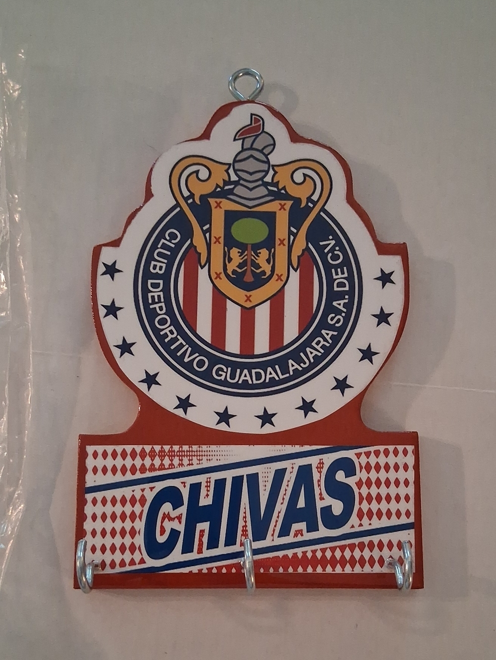 Chivas Wall Key Holder – Club Deportivo Guadalajara Red/White